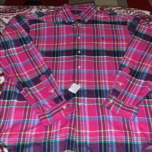 NWT Men’s Ralph Lauren long sleeve shirt. Size XL